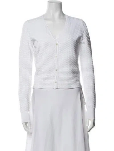 Pre-owned Iro V-neck Sweater In White
