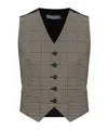 Iro Kraig Check-pattern Vest In Brown