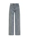 Iro Belt Loop Denim Trousers In Blue