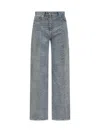 Iro Belt Loop Denim Trousers In Blue