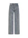 Iro Belt Loop Denim Trousers In Gray