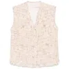 Iro Ozya Wool Blend Vest In Beige