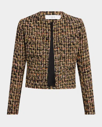 Iro Wanny Tailored Tweed Jacket In Brown