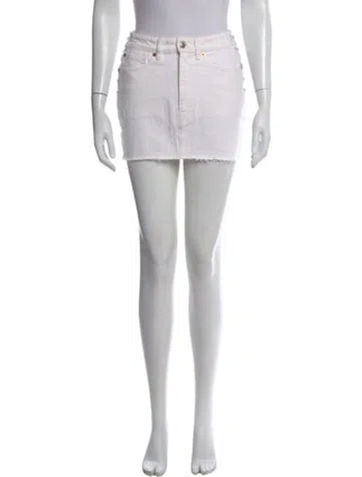 Pre-owned Iro Whipstitch Trim Mini Skirt In Neutral