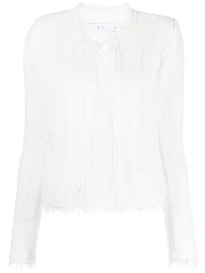 Iro White Shavanii Cotton Blend Blazer