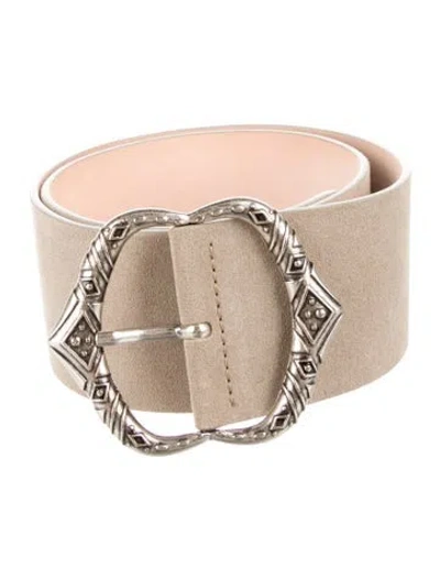 Pre-owned Iro Wide Leather Belt In Neutral
