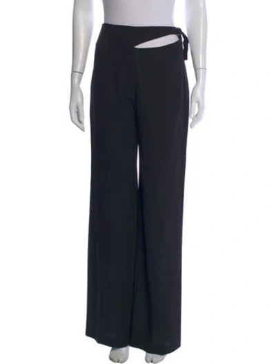 Pre-owned Iro Wide Leg Pants In Black