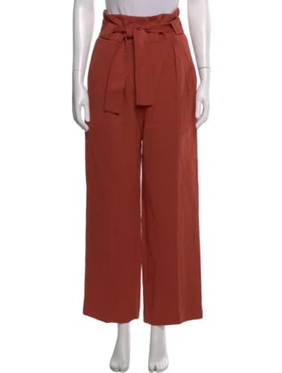 Pre-owned Iro Wide Leg Pants In Red