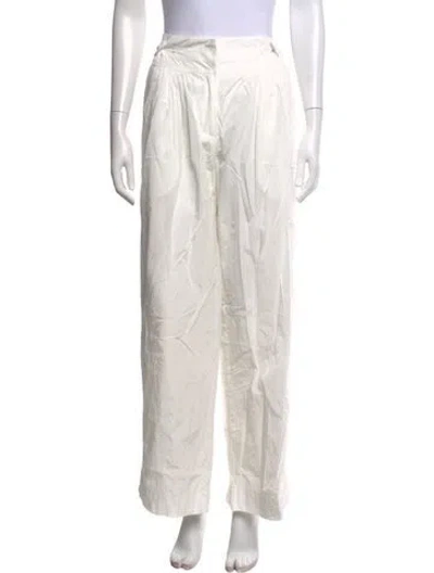 Pre-owned Iro Wide Leg Pants In White