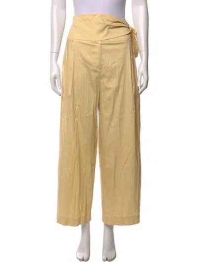 Pre-owned Iro Wide Leg Pants In Yellow