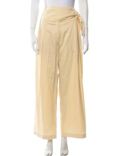Pre-owned Iro Wide Leg Pants In Yellow