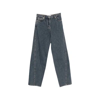 Iro Wide-leg Acid Wash Jeans In Blue
