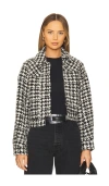 Iro Winna Jacket Black/ecru In Black,white