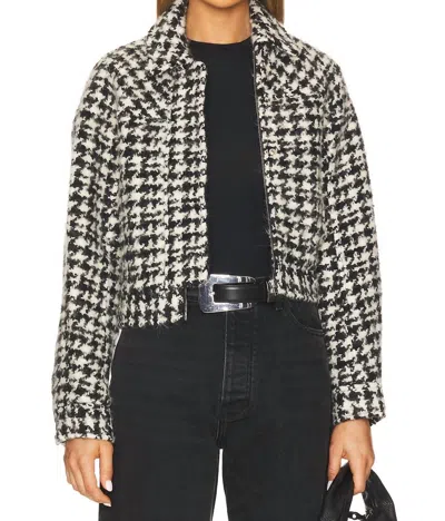 IRO WINNA JACKET IN BLACK/ECRU