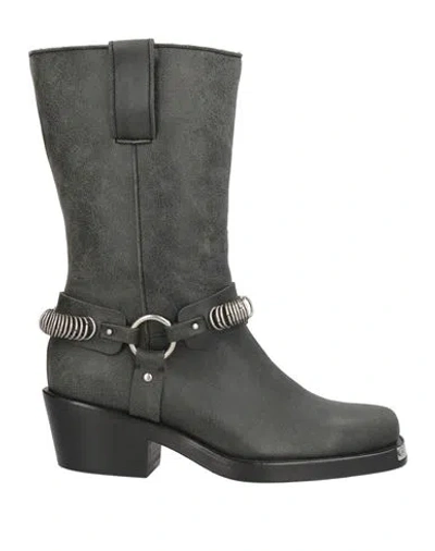Iro Woman Ankle Boots Charcoal Size 8 Leather In Gray