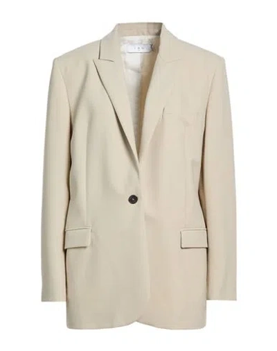 Iro Woman Blazer Cream Size 10 Polyester, Wool, Elastane In Neutral