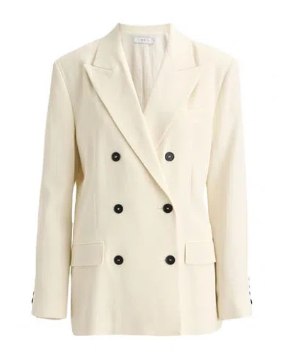 Iro Woman Blazer Ivory Size 6 Viscose, Wool In Neutral