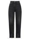 Iro Woman Denim Pants Black Size 30 Cotton In Black