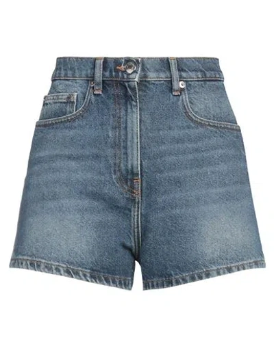 Iro Woman Denim Shorts Blue Size 29 Cotton