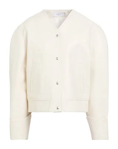 Iro Woman Jacket Ivory Size 10 Lambskin