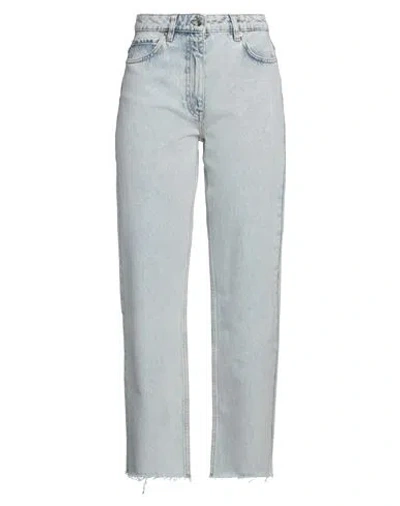 Iro Woman Denim Pants Blue Size 33 Organic Cotton