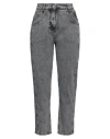 Iro Woman Jeans Grey Size 10 Cotton In Gray