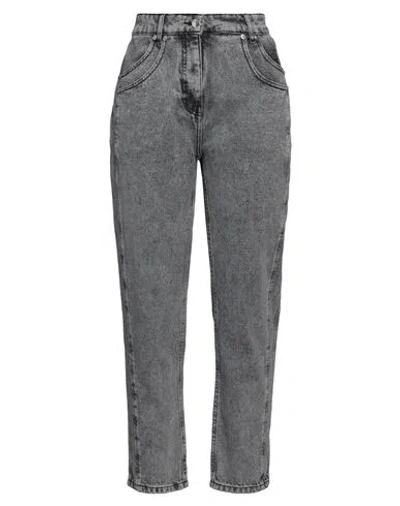 Iro Woman Jeans Grey Size 10 Cotton In Gray