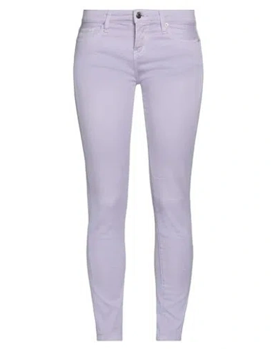 Iro Woman Jeans Lilac Size 27 Cotton, Elastane In Purple
