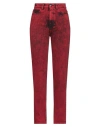 Iro Woman Jeans Red Size 26 Cotton In Red