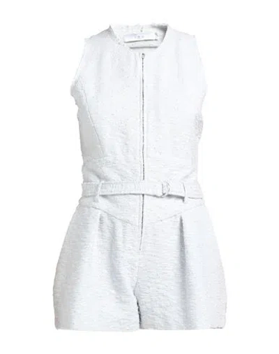 Iro Woman Jumpsuit Light Grey Size 10 Cotton, Polyamide