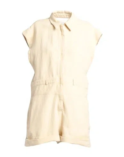 Iro Woman Jumpsuit Pastel Yellow Size 4 Cotton, Linen