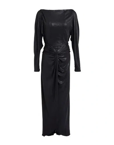 Iro Woman Maxi Dress Black Size 8 Polyester, Elastane
