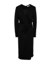 Iro Midikleid Aus Jersey Mit Wickeleffekt In Black