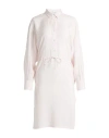 Iro Woman Midi Dress Light Pink Size 4 Modal, Viscose In White
