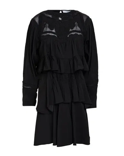 Iro Woman Mini Dress Black Size 6 Polyester, Elastane