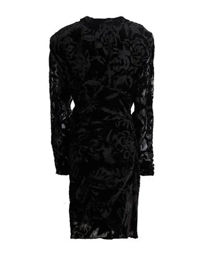 Iro Woman Mini Dress Black Size 8 Viscose, Silk
