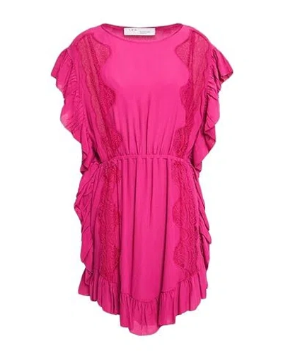 Iro Woman Mini Dress Fuchsia Size 12 Viscose In Pink