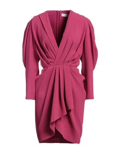 IRO IRO WOMAN MINI DRESS GARNET SIZE 4 POLYESTER