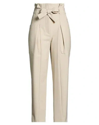 Iro Woman Pants Beige Size 4 Polyester, Wool, Elastane