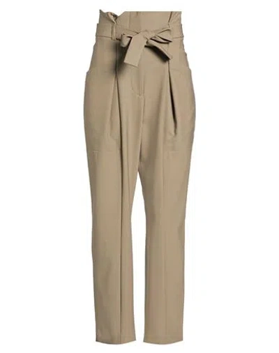 Iro Woman Pants Khaki Size 6 Polyester, Wool, Elastane In Neutral