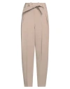 Iro Woman Pants Light Brown Size 4 Viscose, Virgin Wool In Beige