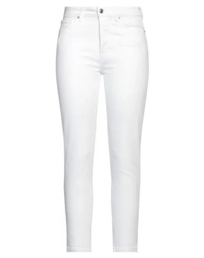 Iro Woman Pants White Size 29 Cotton, Elastane