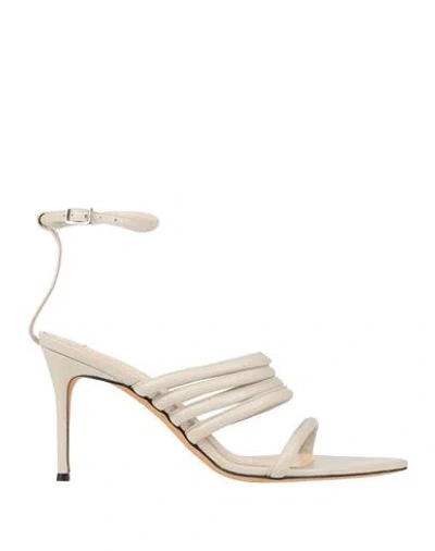 Iro Woman Sandals Off White Size 11 Leather