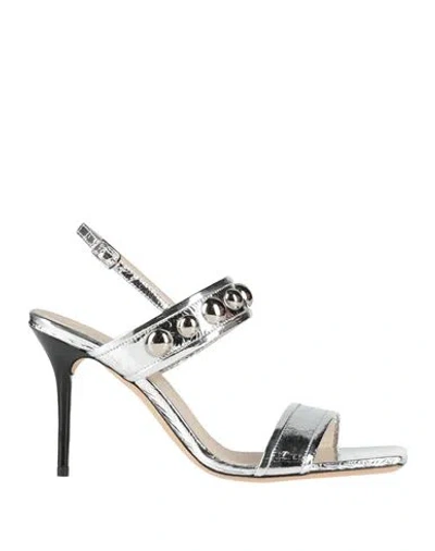 Iro Woman Sandals Silver Size 6 Leather