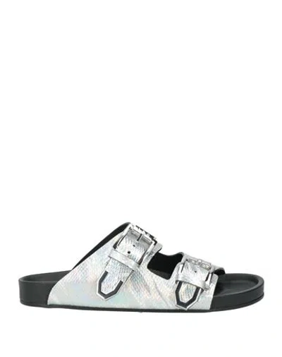 Iro Woman Sandals Silver Size 7 Leather