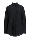 Iro Woman Shirt Black Size 8 Cotton, Viscose, Polyamide In Black