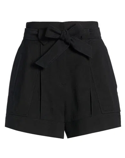 Iro Woman Shorts & Bermuda Shorts Black Size 10 Cotton, Viscose