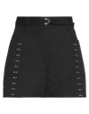 Iro Woman Shorts & Bermuda Shorts Black Size 6 Linen, Cotton In Black