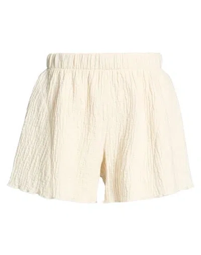 IRO IRO WOMAN SHORTS & BERMUDA SHORTS IVORY SIZE 6 COTTON, LINEN