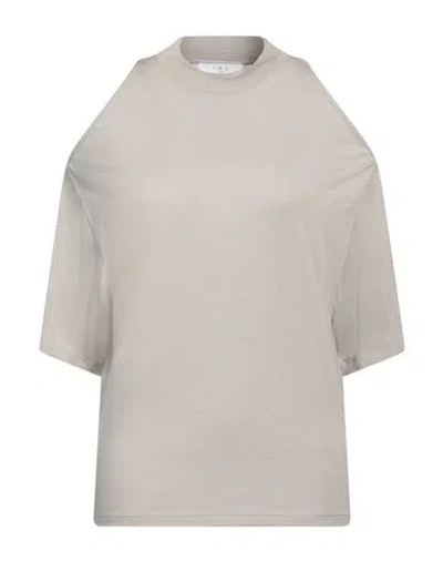 Iro Woman T-shirt Grey Size L Viscose, Polyamide, Cashmere